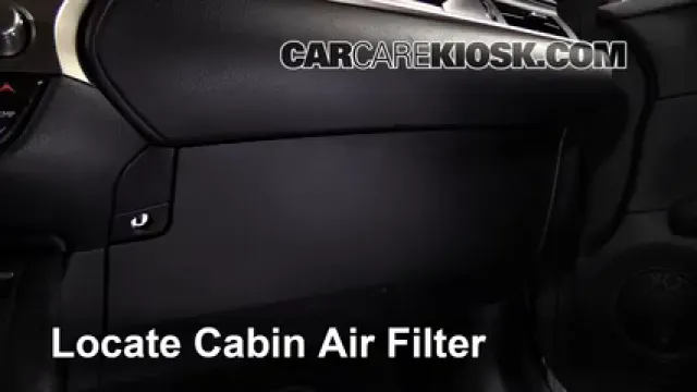 2014 Lexus ES350 3.5L V6 Filtro de aire (interior) Cambio
